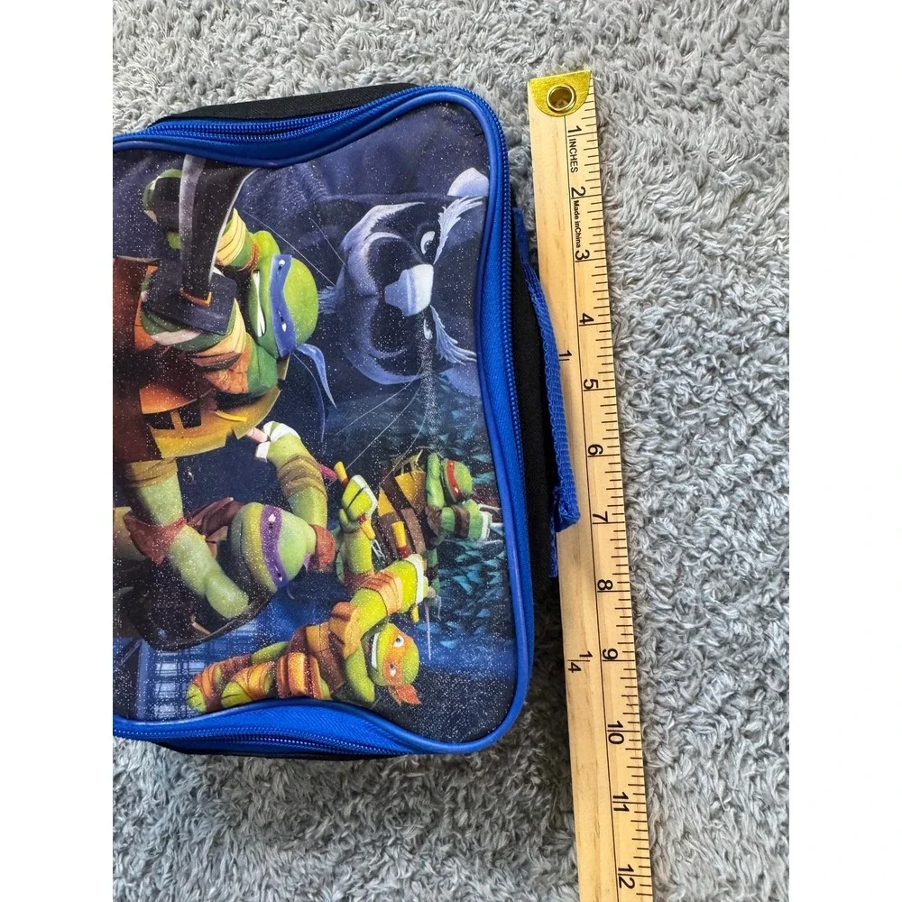 Nickelodeon Teenage Mutant Ninja Turtles Insulated Lunch Box Bag Blue Black Kids